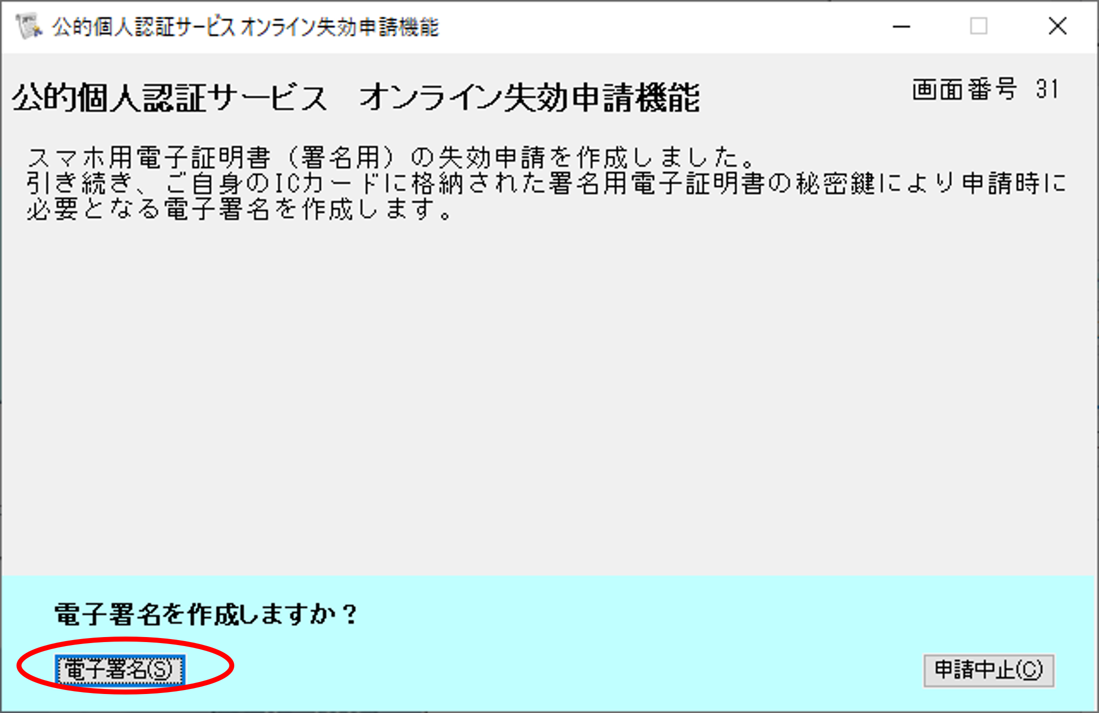 電子証明書の内容確認イメージ12